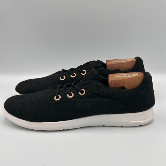 Merinos Wool Runners Black Women's Size 10 Australian Merino Wool Shoes - Picture 3 of 8